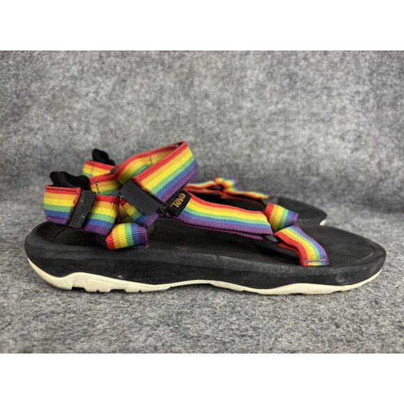 Teva Sandals Womens Size 7 Rainbow Pride Strappy Sport Hiking Water Shoes Trail - Picture 5 of 8
